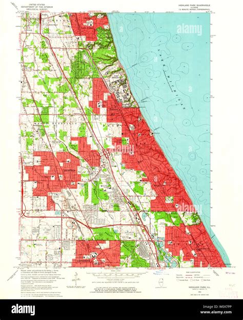 Highland Park, Lake County, Illinois, United States: Maps .